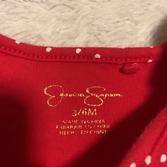 (3 for $10) Jessica Simpson polkadot bodysuit - Picture 4 of 4